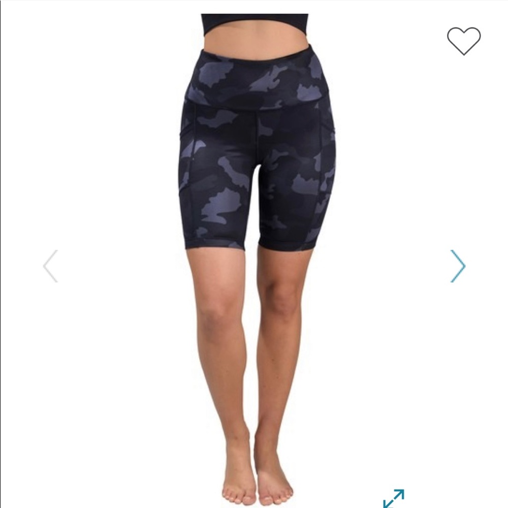 Camo biker shorts